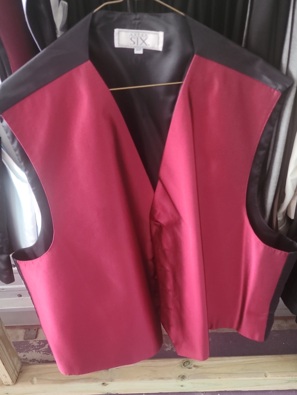 Burgundy Vest Mens